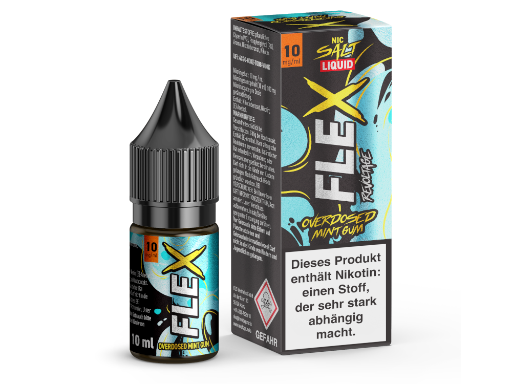 Revoltage - FLEX - Overdosed Mint Gum - Nikotinsalz Liquid