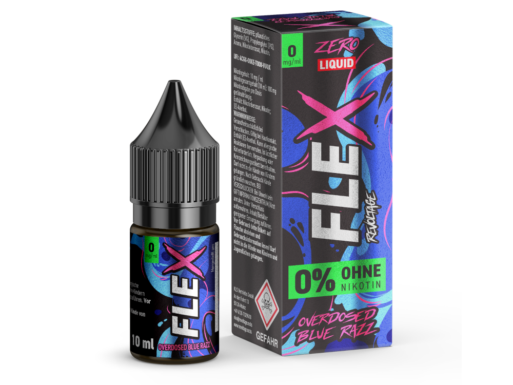 Revoltage - FLEX - Overdosed Blue Razz - Nikotinsalz Liquid