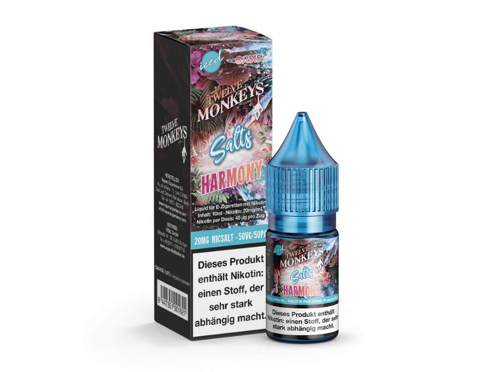 Twelve Monkeys - Iced - Harmony - Nikotinsalz Liquid 20 mg/ml