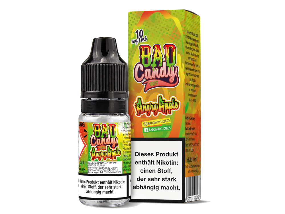 Bad Candy Liquids - Angry Apple - Nikotinsalz Liquid