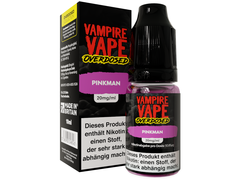 Vampire Vape - Overdosed - Pinkman - Nikotinsalz Liquid