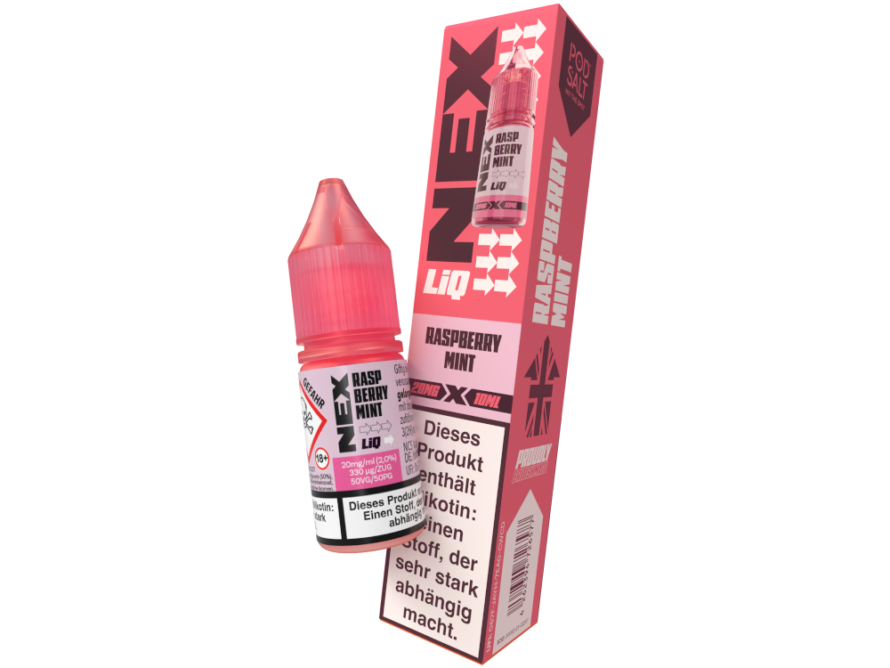 Pod Salt - NexLiq - Raspberry Mint Nikotinsalz Liquid