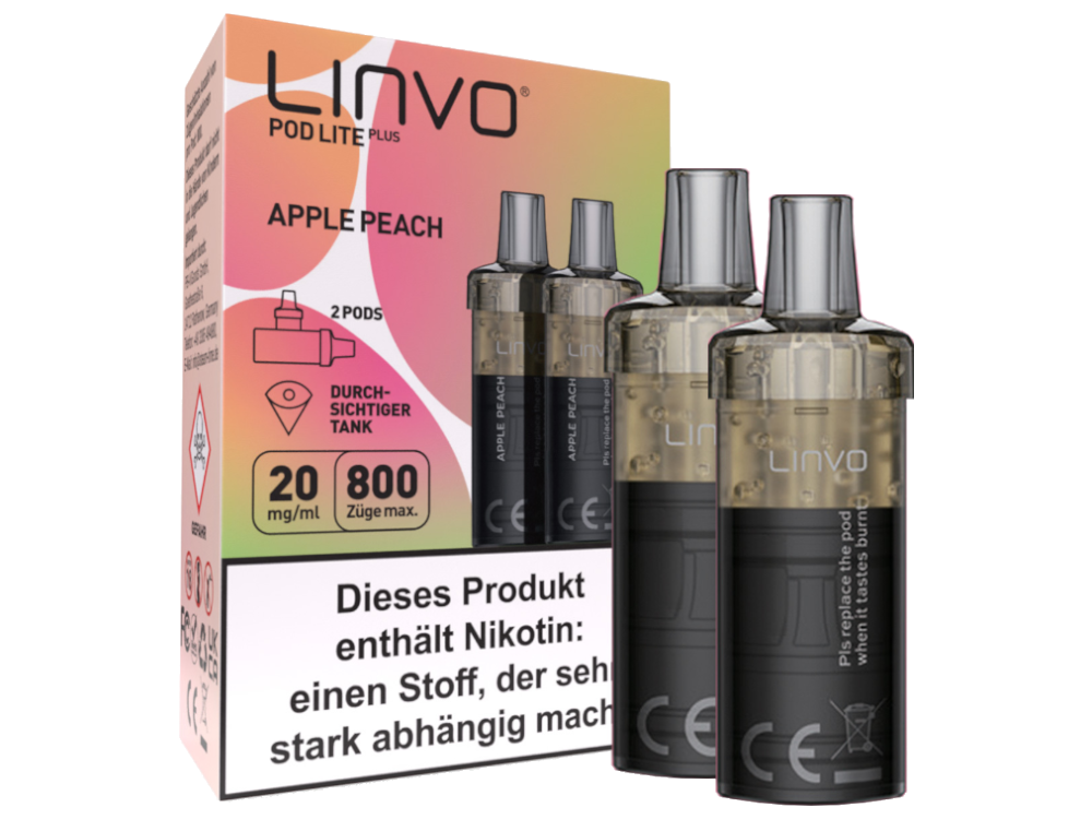 Linvo - Pod Lite Plus Cartridge 20 mg/ml (2 Stück pro Packung)