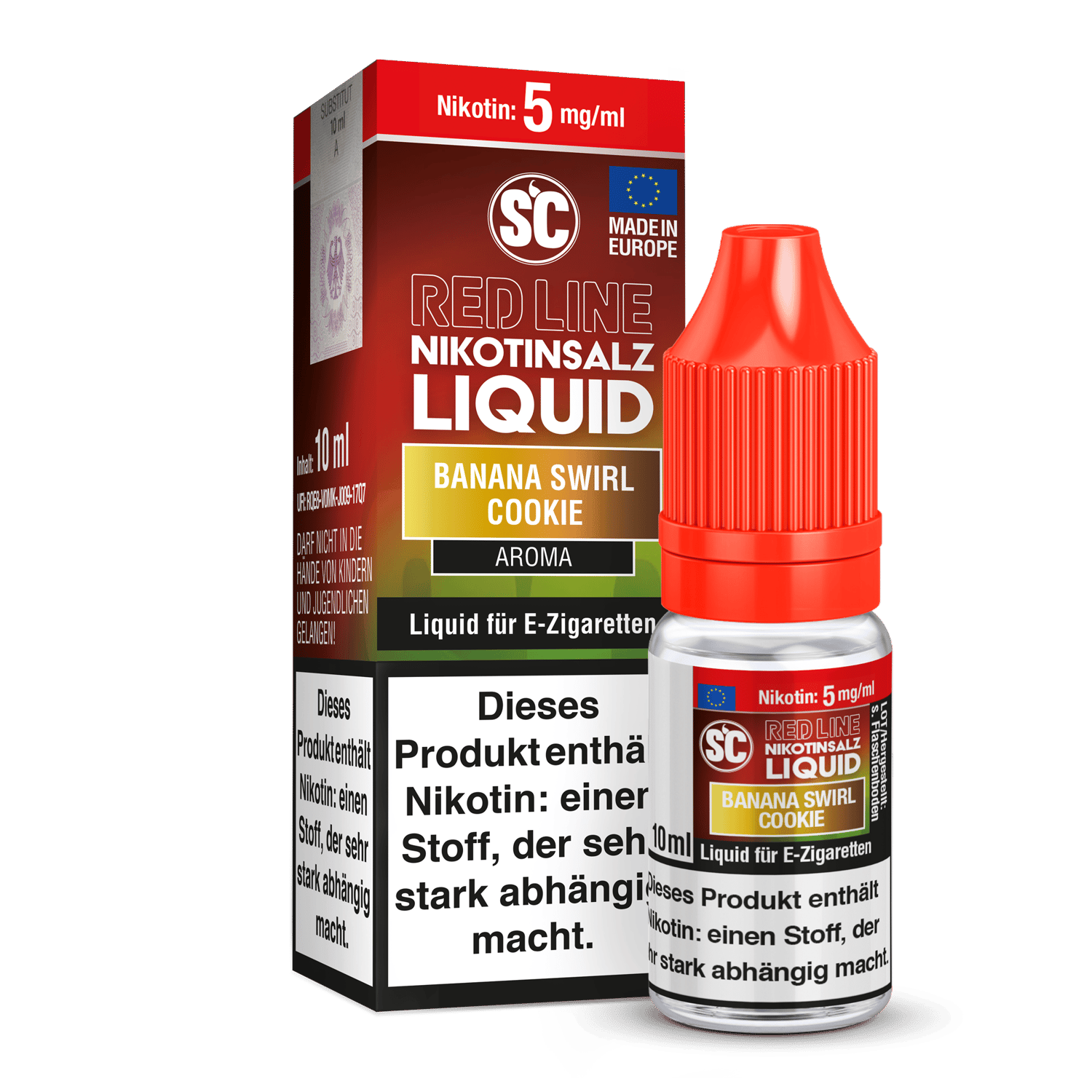SC - Red Line - Banana Swirl Cookie - Nikotinsalz Liquid