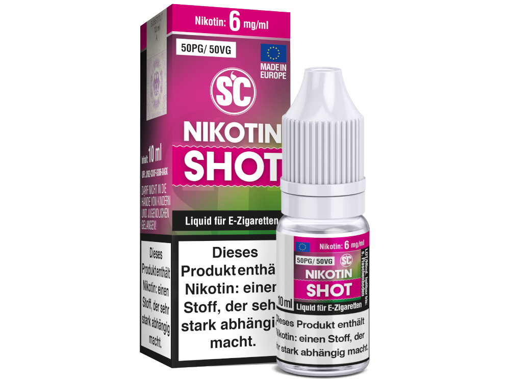 SC - 10 ml Nikotin Shot 50PG/50VG