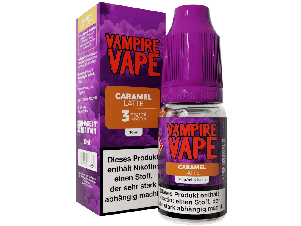 Vampire Vape - Dessert Collection - Caramel Latte E-Zigaretten Liquid