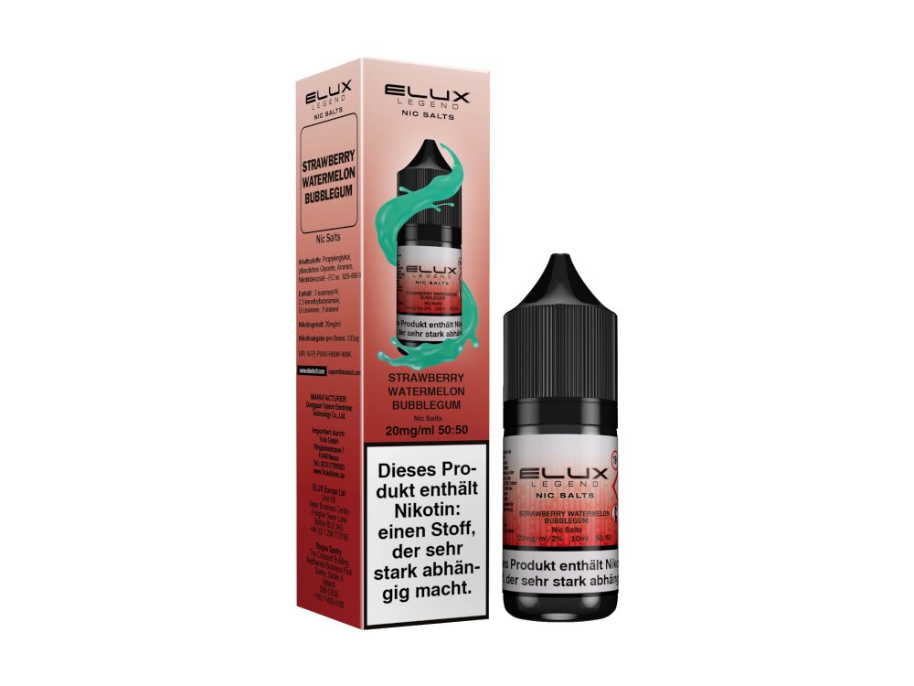 Elux - Strawberry Watermelon Bubblegum - Nikotinsalz Liquid