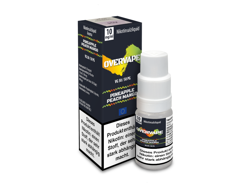 Overvape - Pineapple Peach Mango - Nikotinsalz Liquid