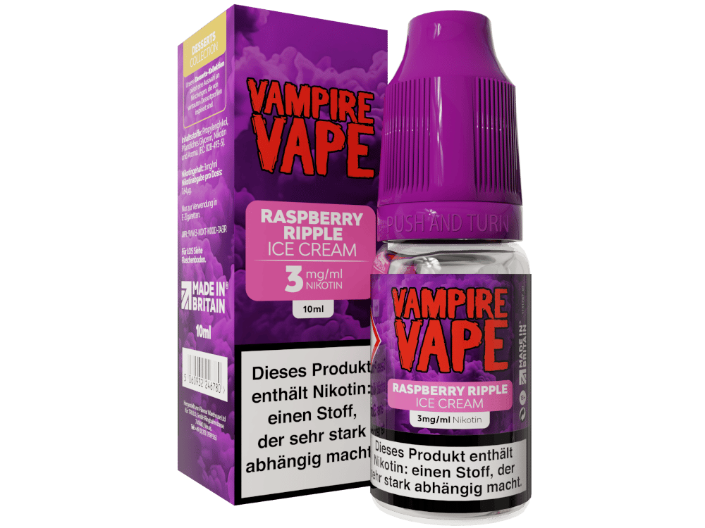 Vampire Vape - Dessert Collection - Raspberry Ripple Ice Cream E-Zigaretten Liquid