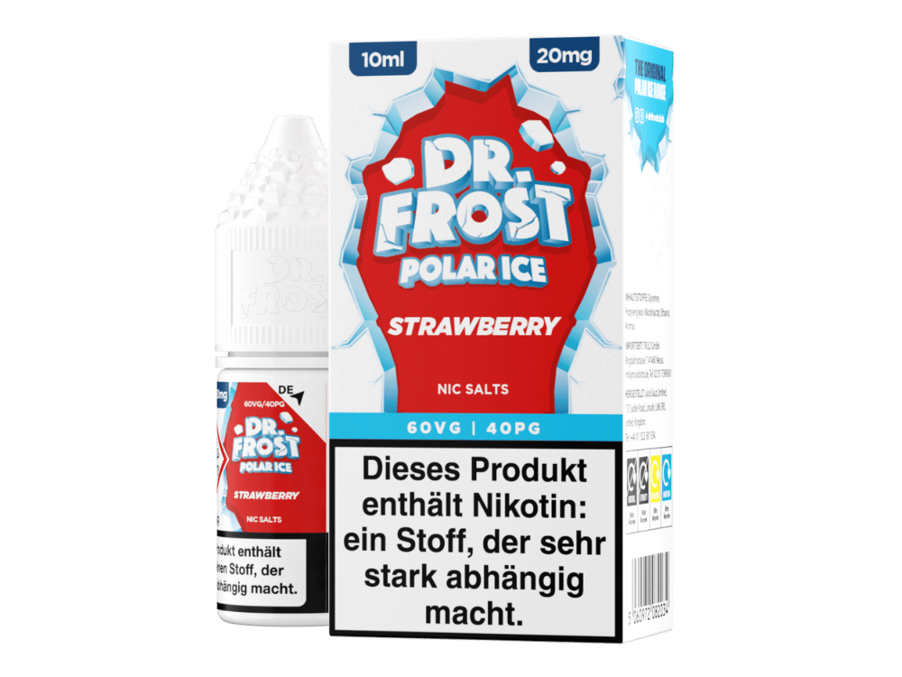 Dr. Frost - Ice Cold - Strawberry - Nikotinsalz Liquid