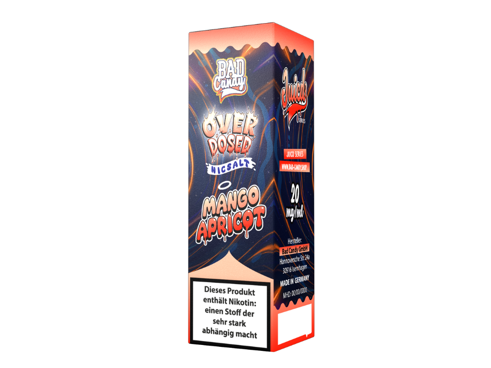 Bad Candy Liquids - Juicd - Overdosed Mango Apricot - Nikotinsalz Liquid