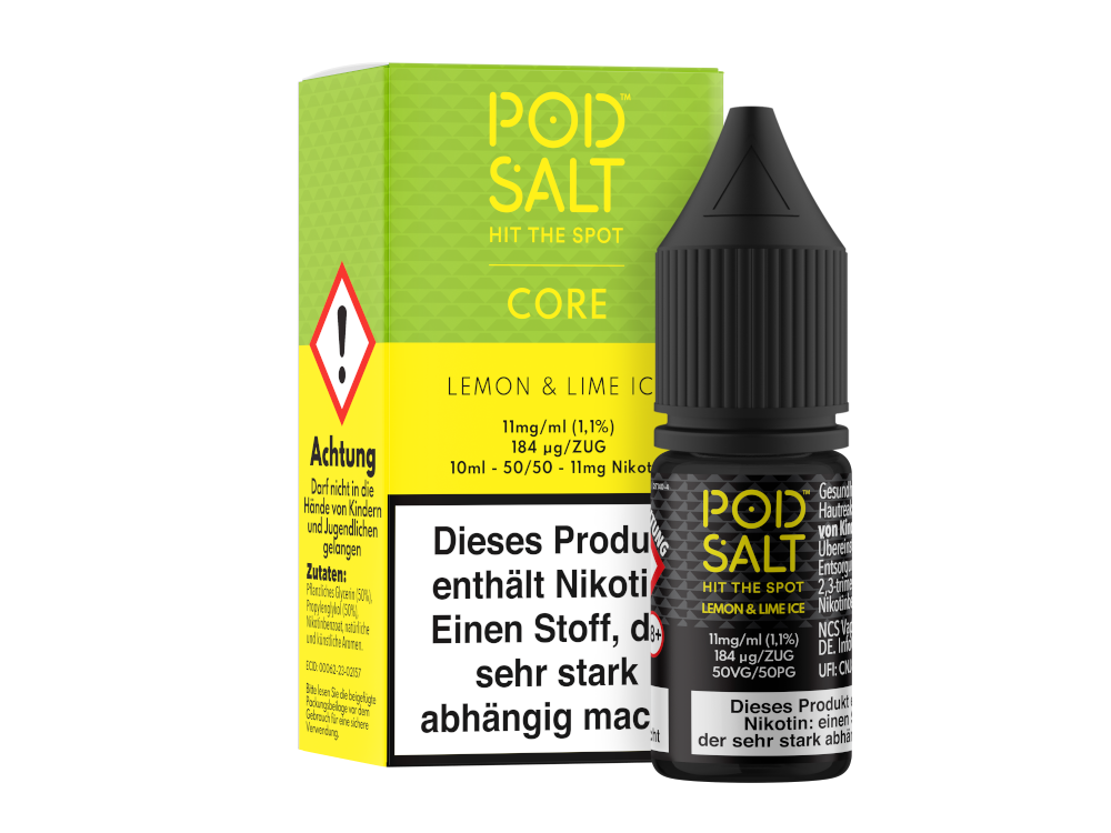 Pod Salt Core - Lemon & Lime Ice - Nikotinsalz Liquid
