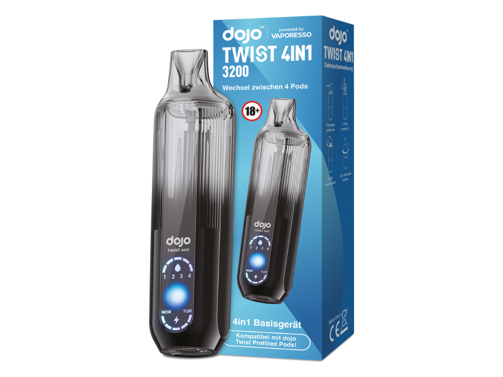 Vaporesso - Dojo - Twist 4in1 Akku 950 mAh (Basisgerät) schwarz