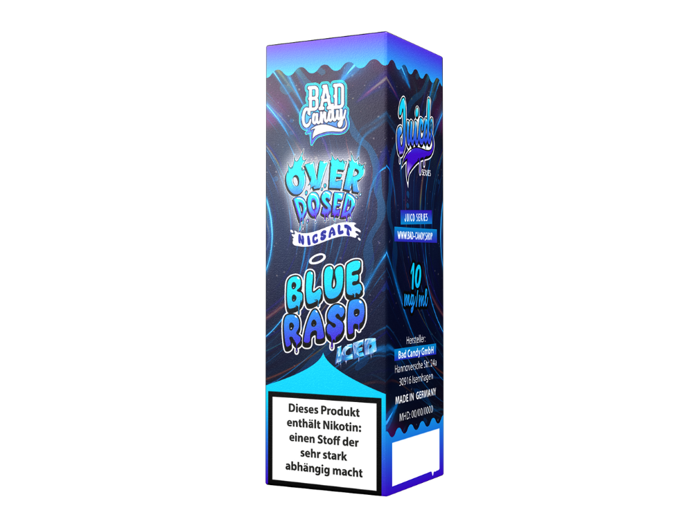 Bad Candy Liquids - Juicd - Overdosed Blue Rasp - Nikotinsalz Liquid