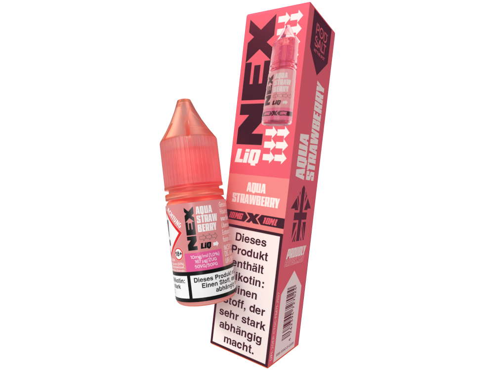 Pod Salt - NexLiq - Aqua Strawberry Nikotinsalz Liquid