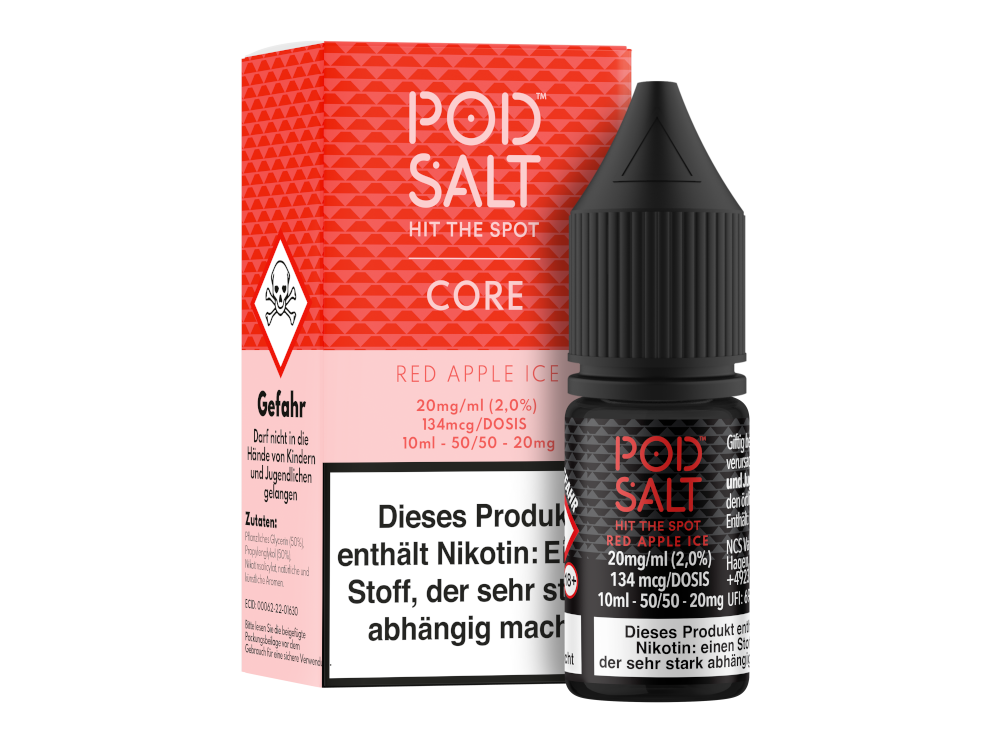 Pod Salt Core - Red Apple Ice - Nikotinsalz Liquid