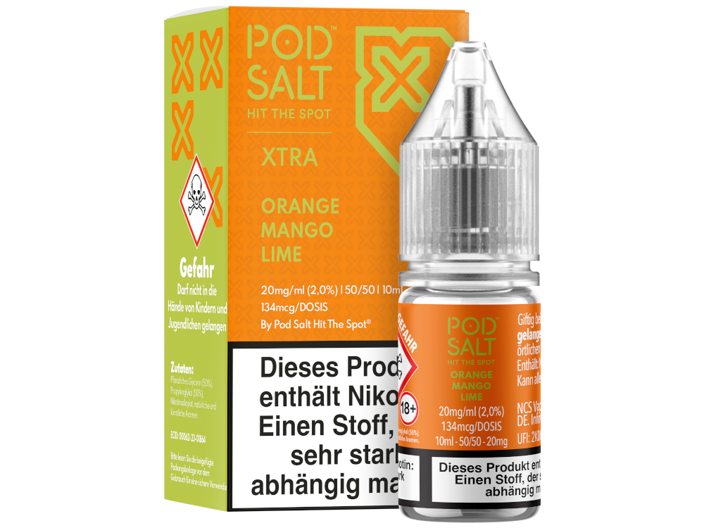 Pod Salt X - Orange Mango Lime - Nikotinsalz Liquid