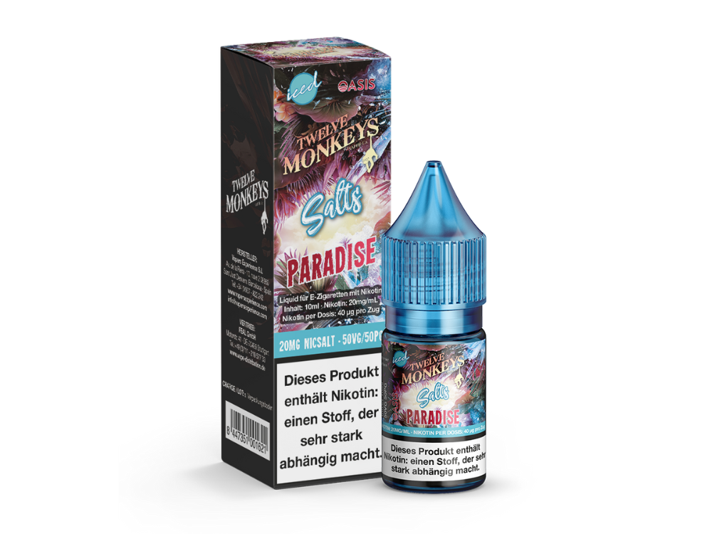 Twelve Monkeys - Iced - Paradise - Nikotinsalz Liquid 20 mg/ml
