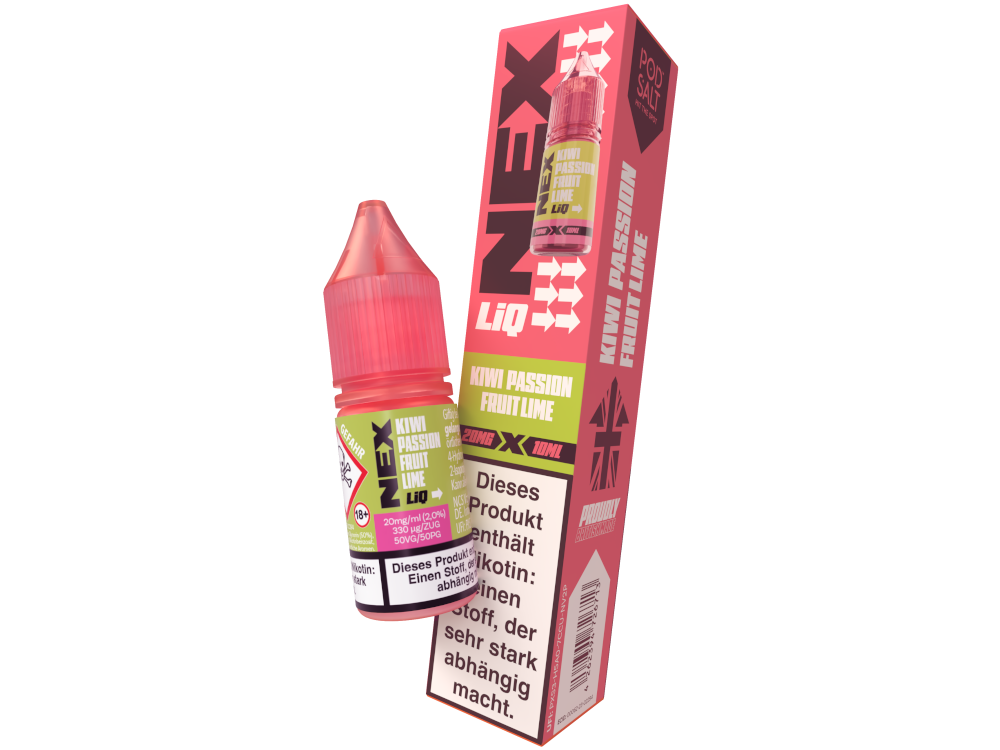 Pod Salt - NexLiq - Kiwi Passionfruit Lime Nikotinsalz Liquid