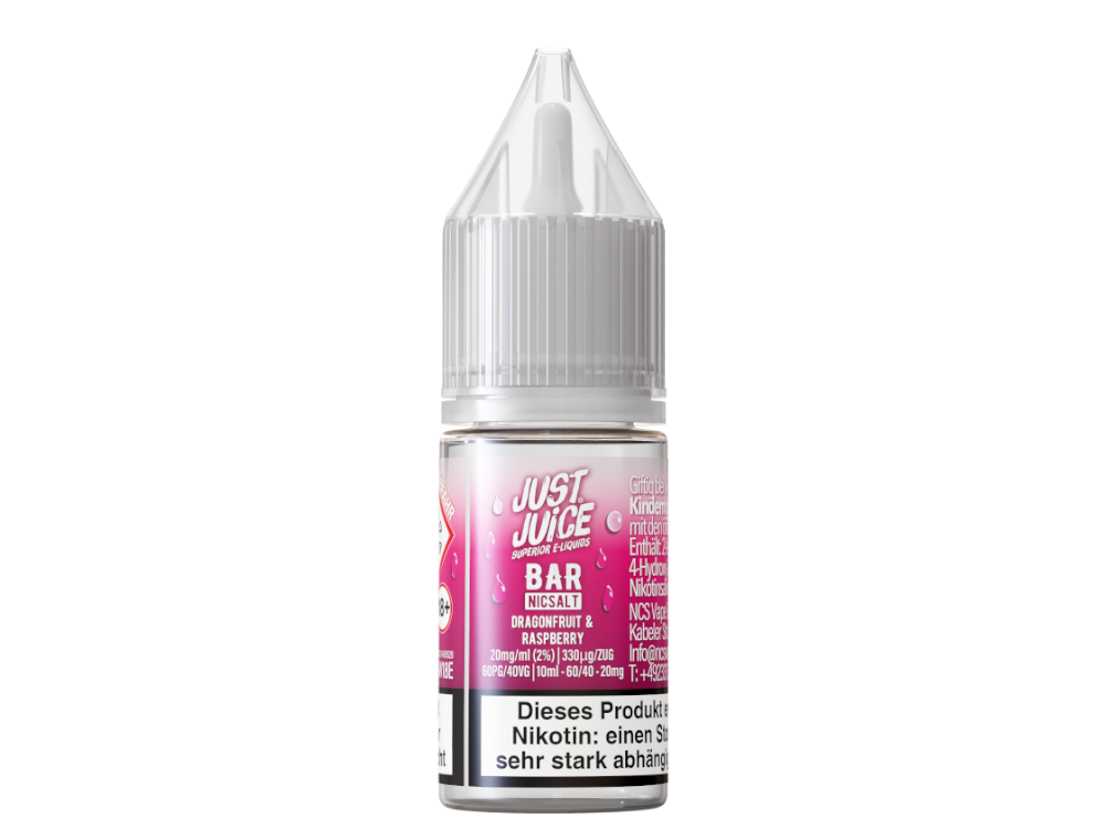Just Juice - Bar - Dragonfruit & Raspberry - Nikotinsalz Liquid 20 mg/ml