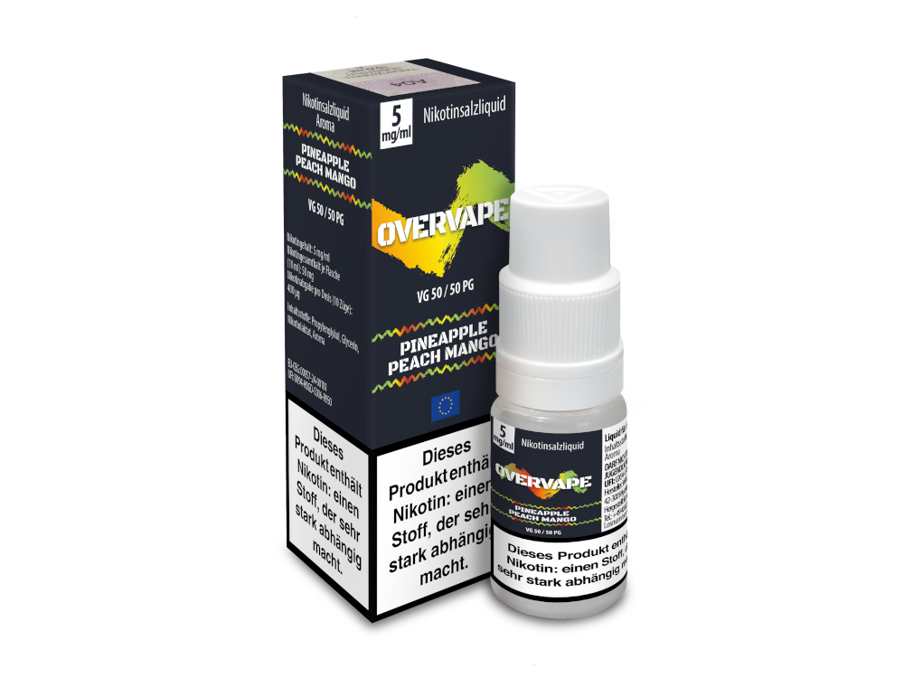 Overvape - Pineapple Peach Mango - Nikotinsalz Liquid