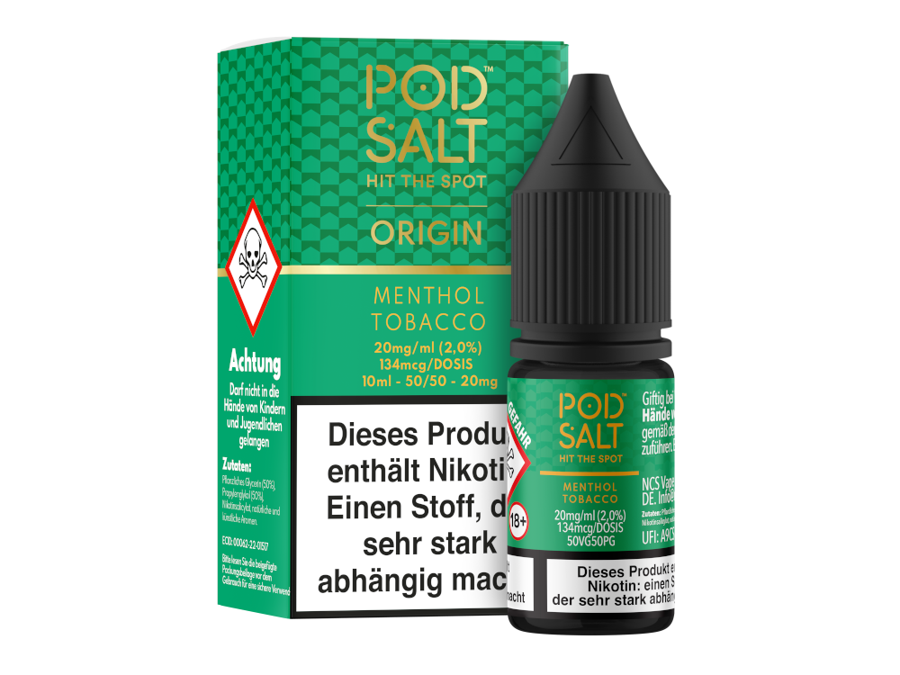 Pod Salt Origin - Menthol Tobacco - Nikotinsalz Liquid