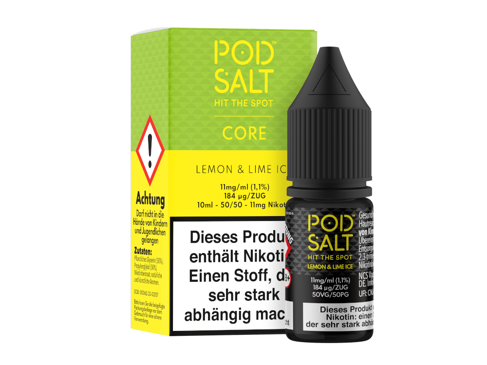 Pod Salt Core - Lemon & Lime Ice - Nikotinsalz Liquid