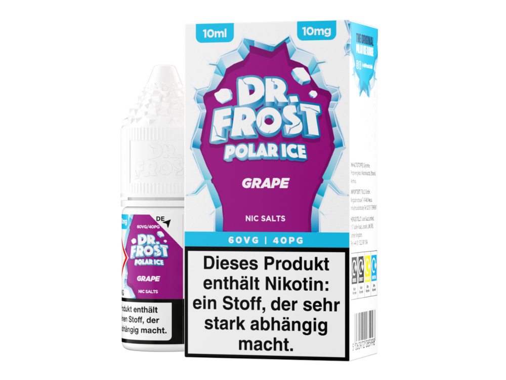 Dr. Frost - Ice Cold - Grape - Nikotinsalz Liquid