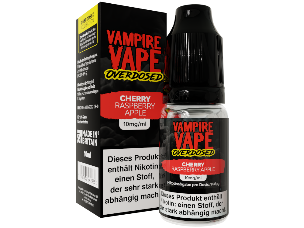 Vampire Vape - Overdosed - Cherry Raspberry Apple - Nikotinsalz Liquid