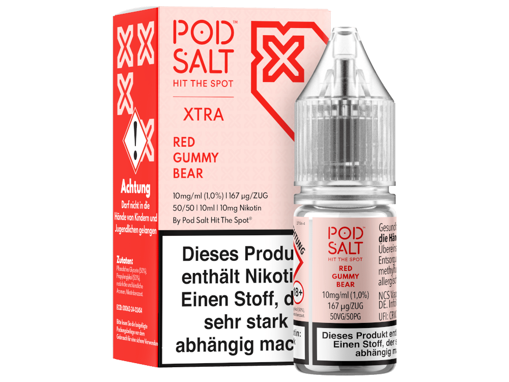 Pod Salt X - Red Gummy Bear - Nikotinsalz Liquid