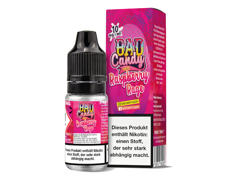 Bad Candy Liquids - Raspberry Rage - Nikotinsalz Liquid