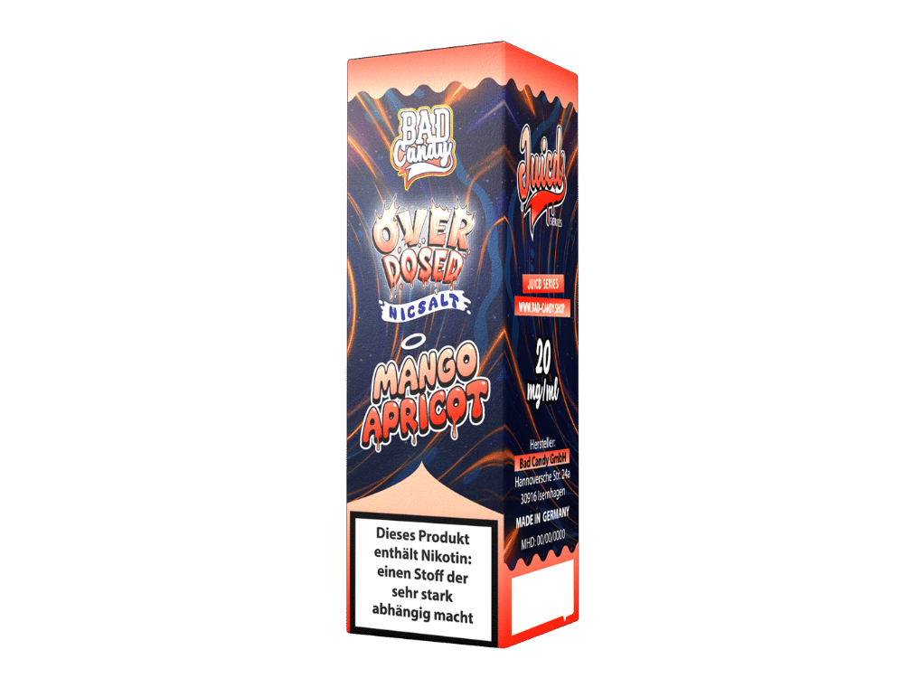 Bad Candy Liquids - Juicd - Overdosed Mango Apricot - Nikotinsalz Liquid