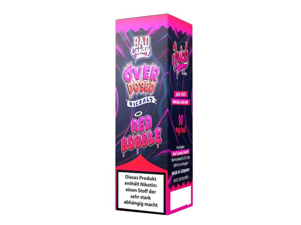 Bad Candy Liquids - Juicd - Overdosed Red Bubble - Nikotinsalz Liquid
