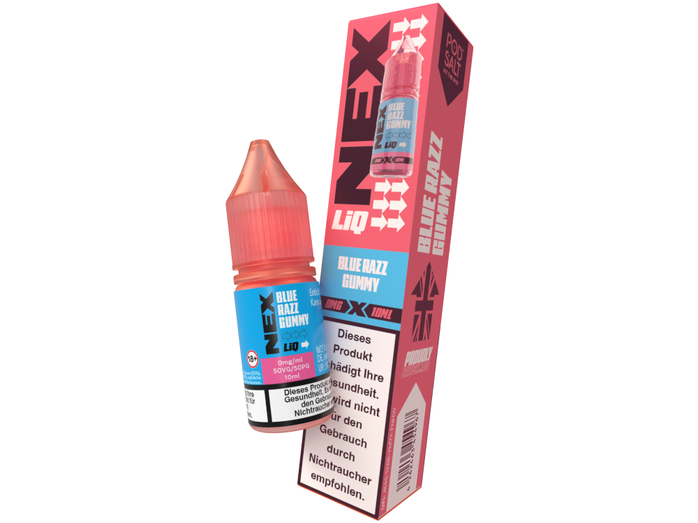 Pod Salt - NexLiq - Blue Razz Gummy Nikotinsalz Liquid