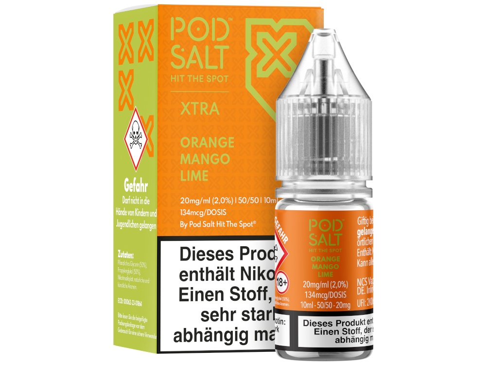 Pod Salt X - Orange Mango Lime - Nikotinsalz Liquid