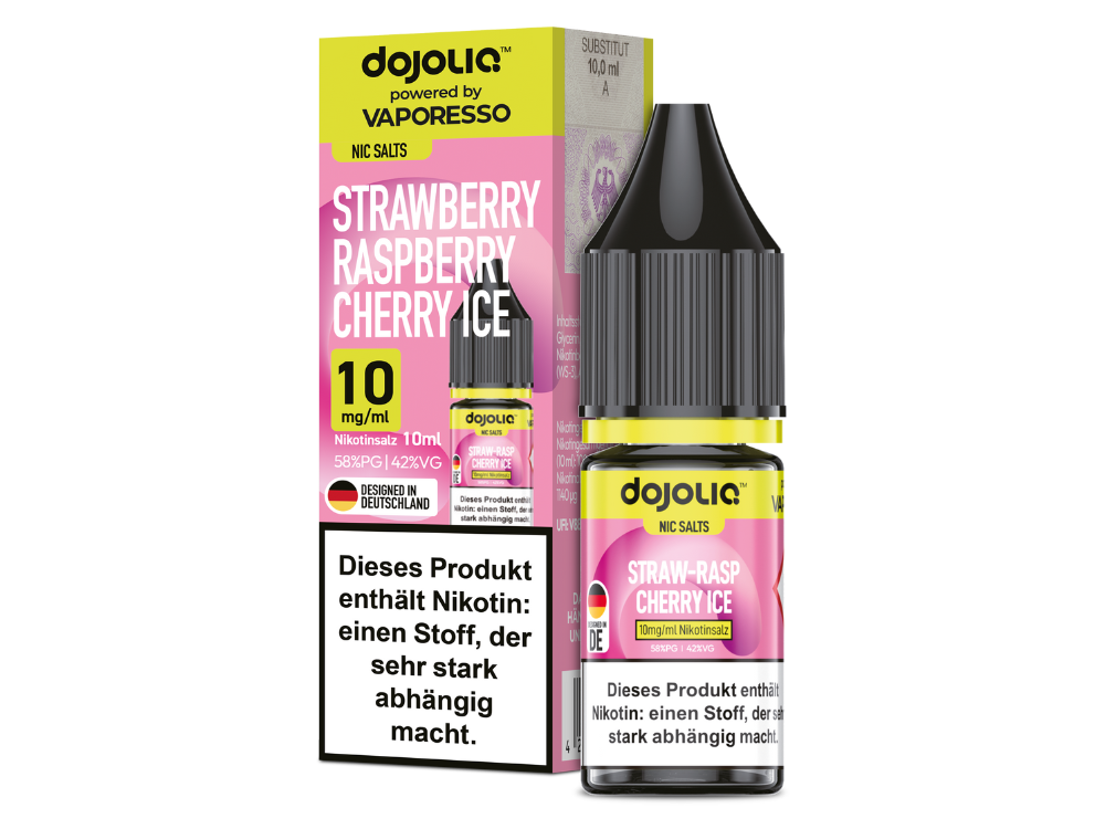 Vaporesso - Dojoliq - Strawberry Raspberry Cherry Ice - Nikotinsalz Liquid