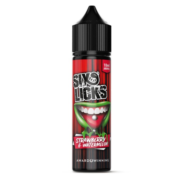 Six Licks - Strawberry Watermelon - 10ml/60ml - Aromen