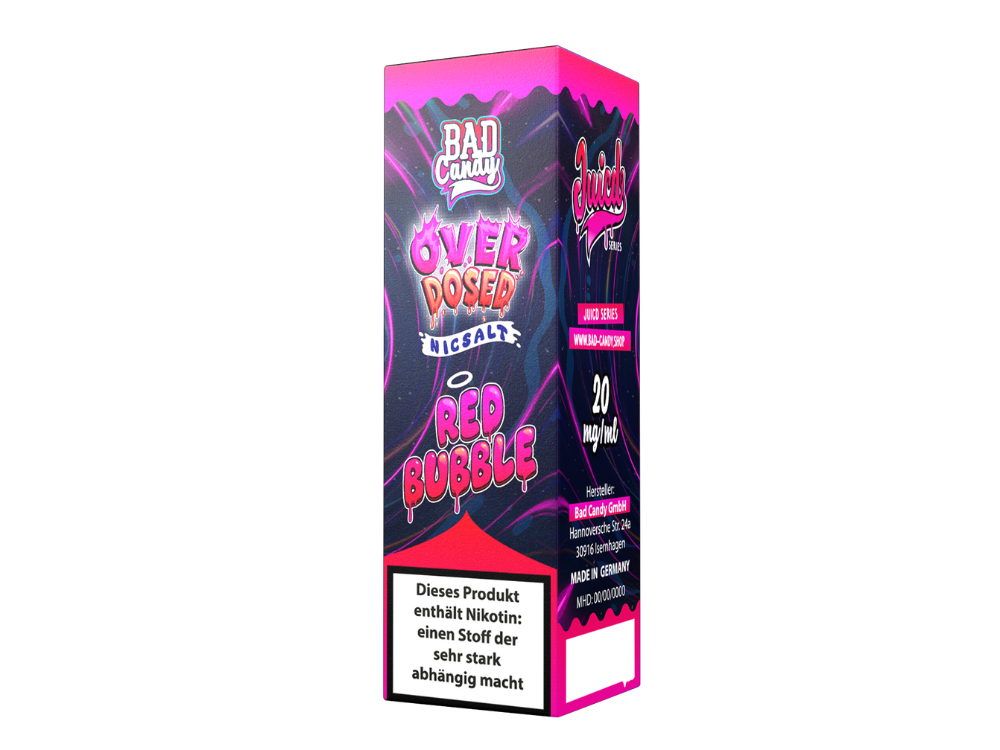Bad Candy Liquids - Juicd - Overdosed Red Bubble - Nikotinsalz Liquid