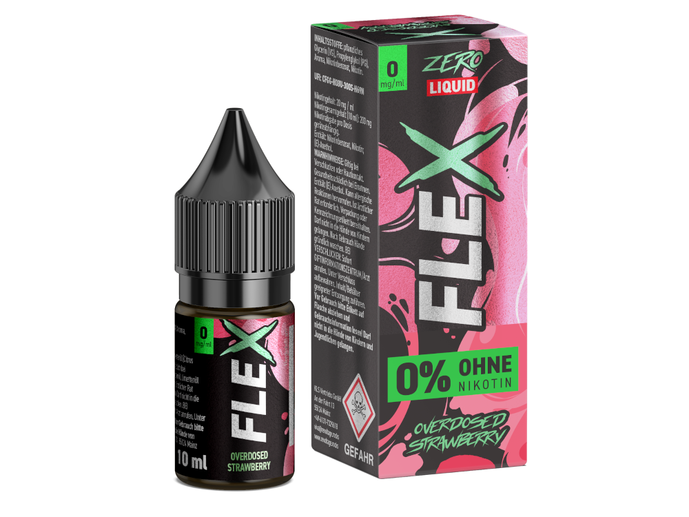 Revoltage - FLEX - Overdosed Strawberry - Nikotinsalz Liquid