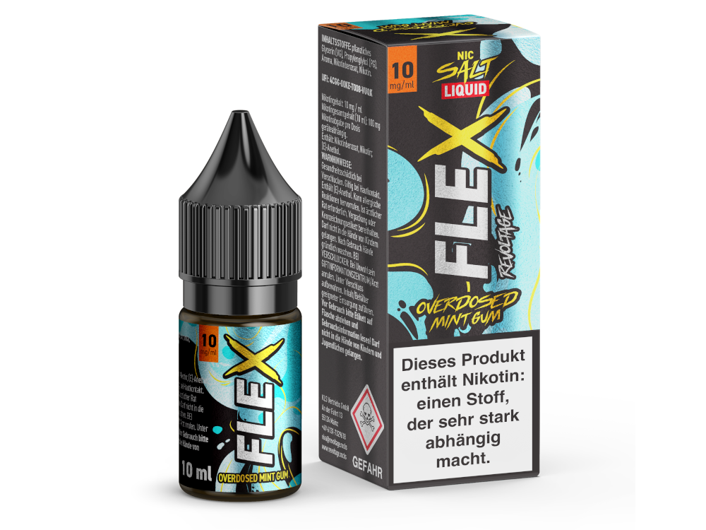 Revoltage - FLEX - Overdosed Mint Gum - Nikotinsalz Liquid