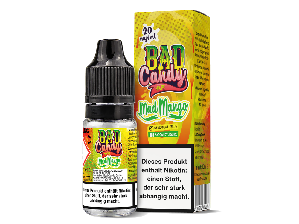 Bad Candy Liquids - Mad Mango - Nikotinsalz Liquid