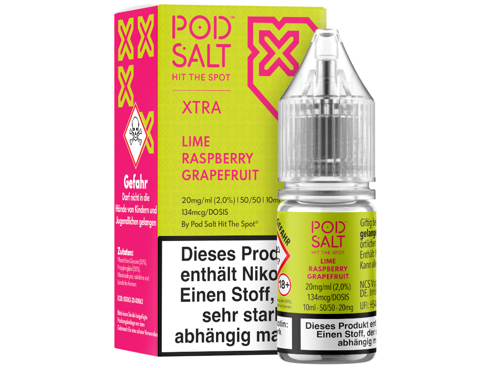 Pod Salt X - Lime Raspberry Grapefruit - Nikotinsalz Liquid