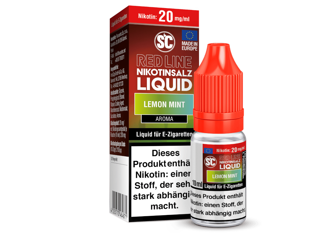 SC - Red Line - Lemon Mint - Nikotinsalz Liquid