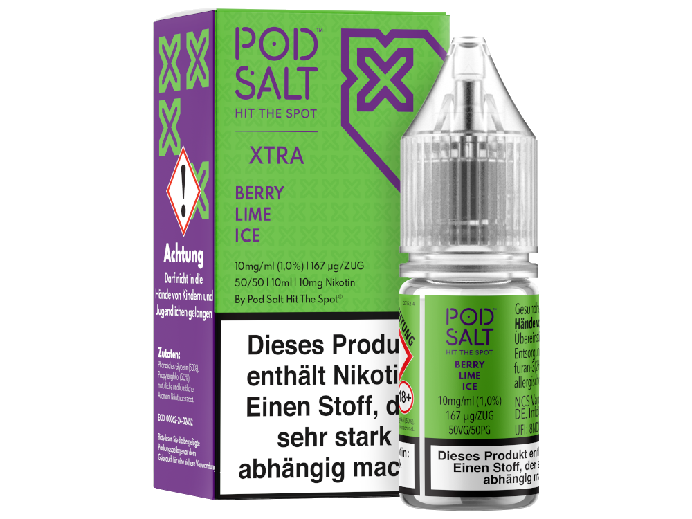 Pod Salt X - Berry Lime Ice - Nikotinsalz Liquid