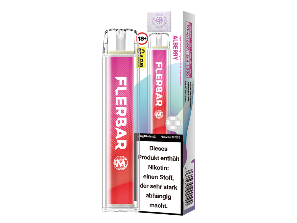 Flerbar - M Einweg E-Zigarette - 20 mg/ml