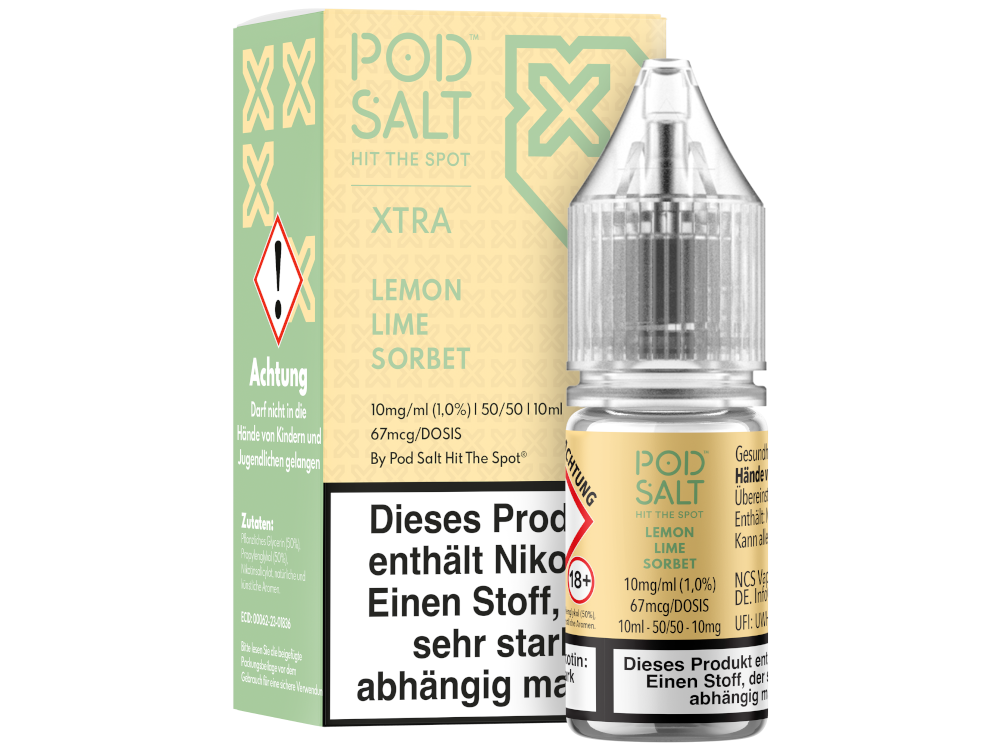 Pod Salt X - Lemon Lime Sorbet - Nikotinsalz Liquid