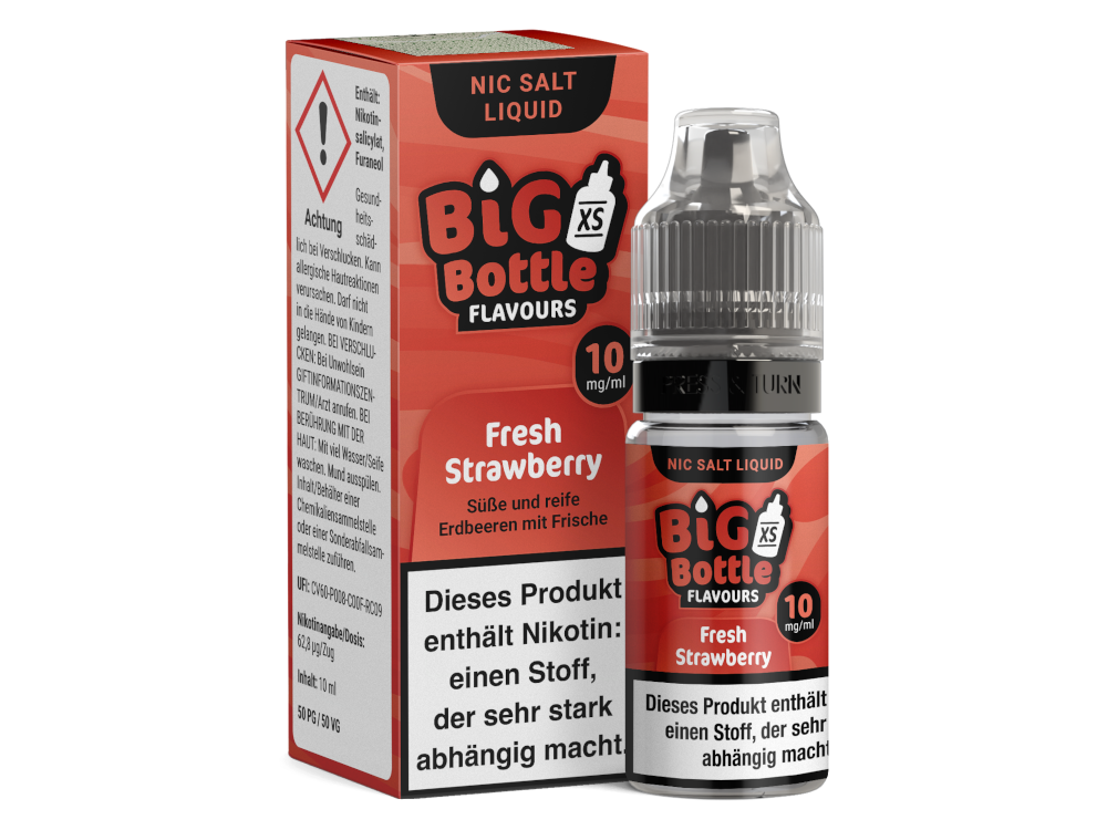 Big Bottle - Fresh Strawberry - Nikotinsalz Liquid