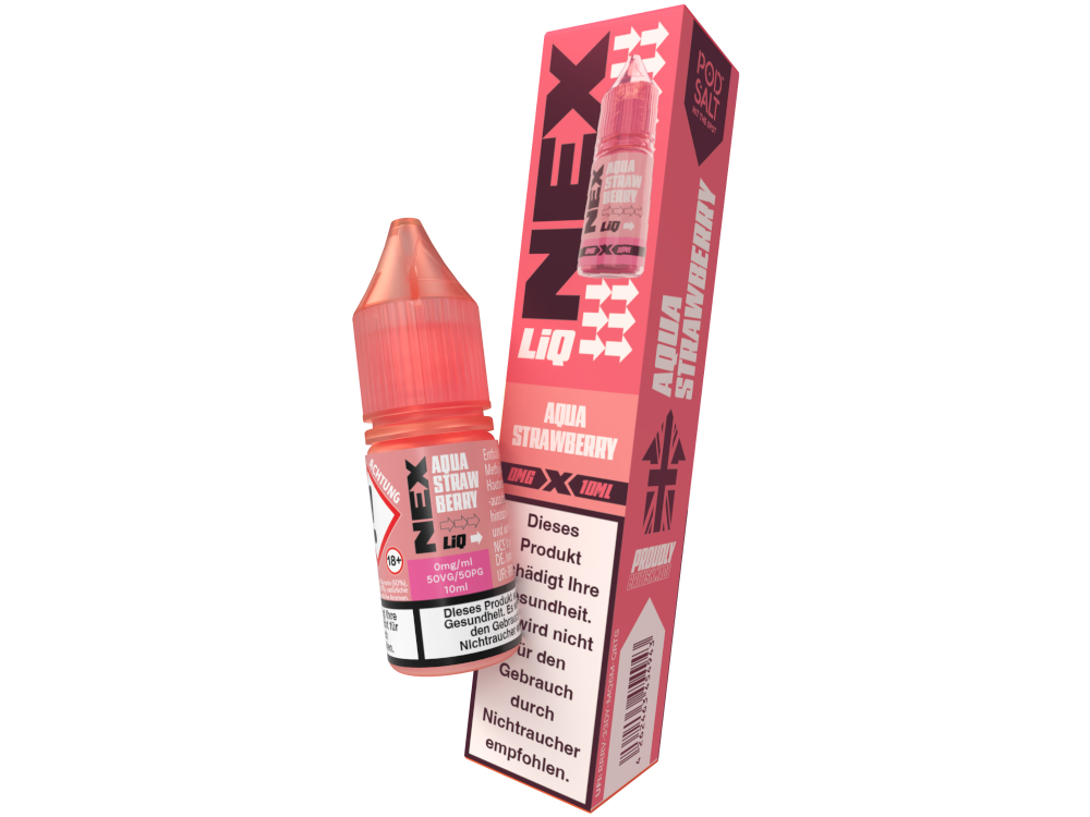 Pod Salt - NexLiq - Aqua Strawberry Nikotinsalz Liquid