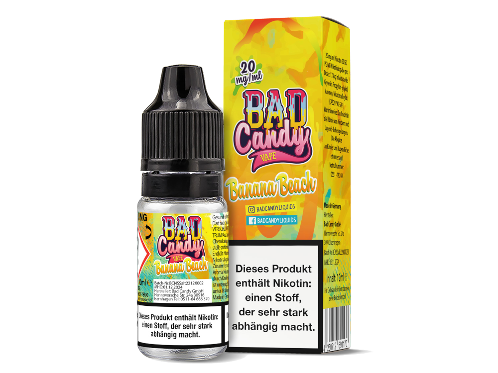 Bad Candy Liquids - Banana Beach - Nikotinsalz Liquid