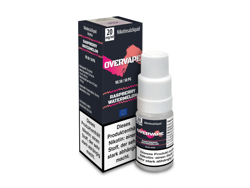 Overvape - Raspberry Watermelon - Nikotinsalz Liquid